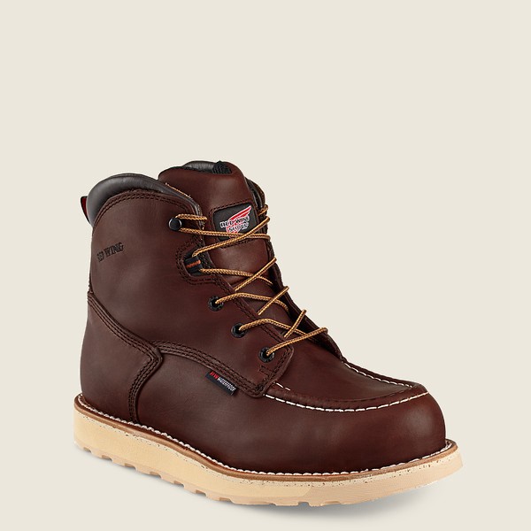 Red Wing Safety Boots Traction Tred - 6-Inch Waterproof Toe - Mørke Brune - Herre 1906-HMDSR